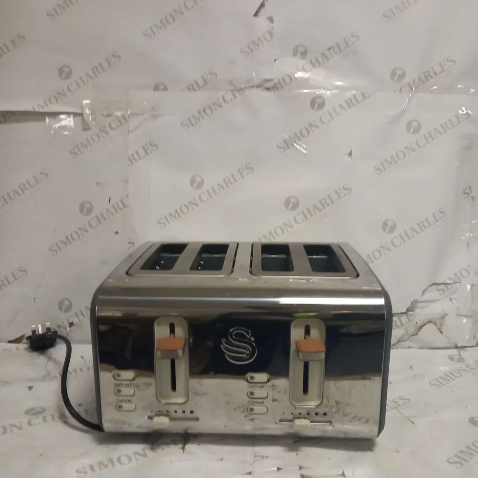 SWAN NORDIC 4-SLICE TOASTER - GREY