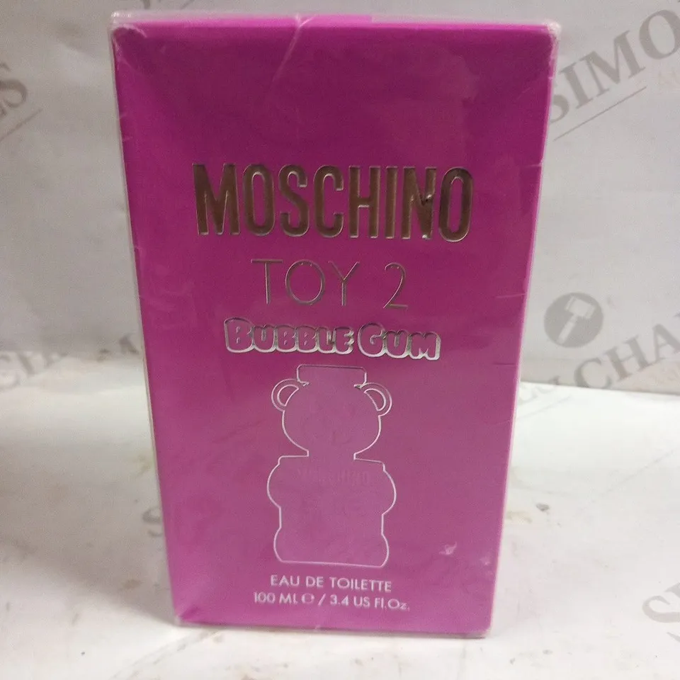BOXED MOSCHINO TOY 2 BUBBLE GUM EAU DE TOILETTE 100ML 