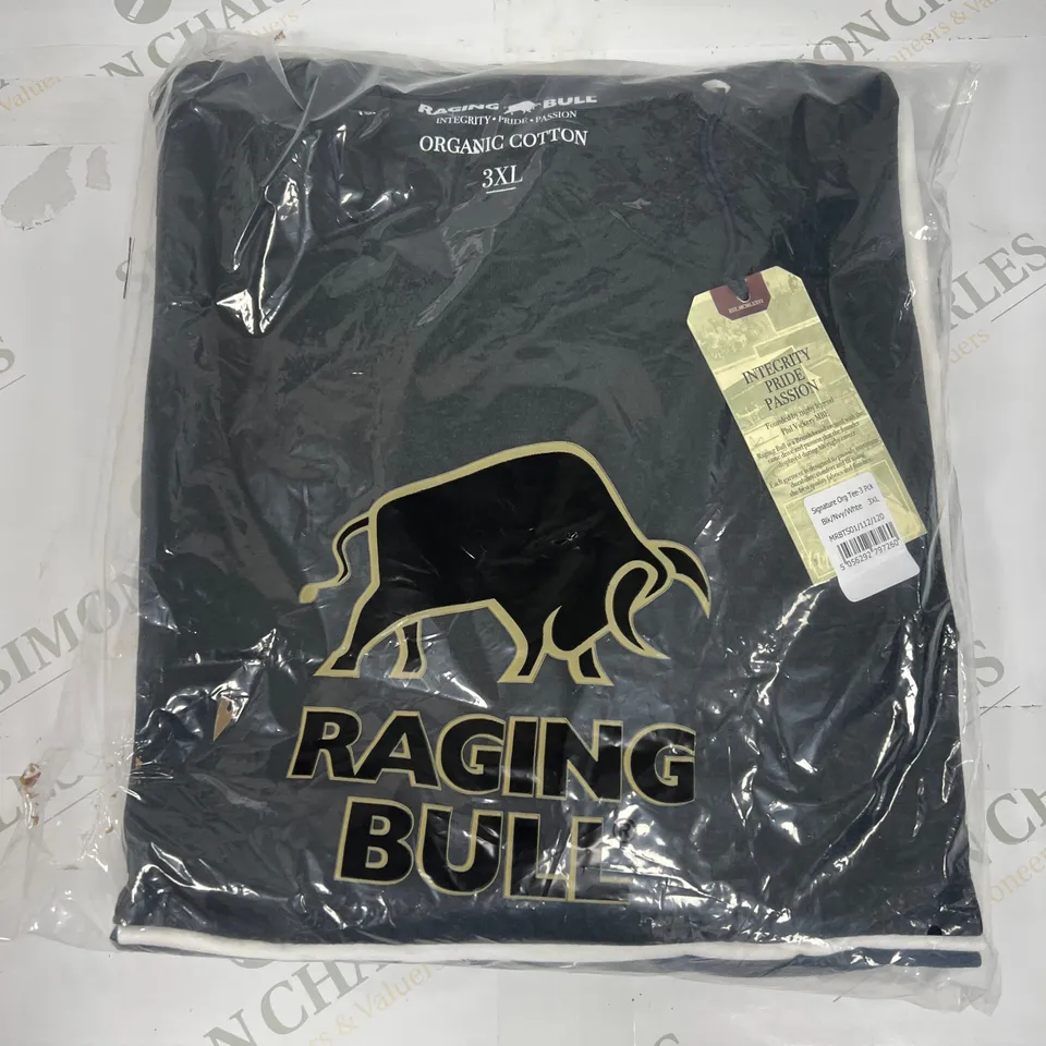 RAGING BULL SIGNATURE ORGANIC TEE 3PC IN 3XL