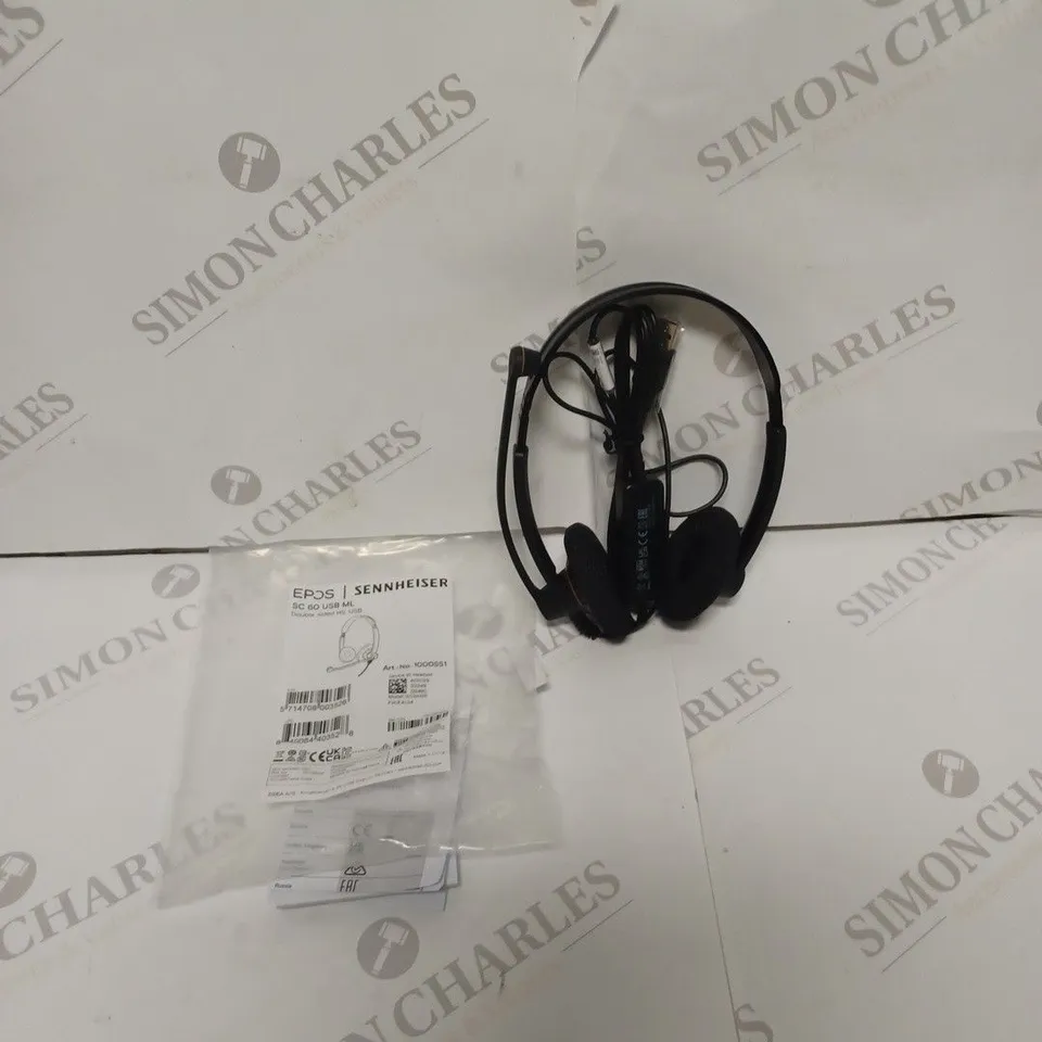 EPOS SENNHEISER SC 60 DOUBLE SIDED HEADPHONES 