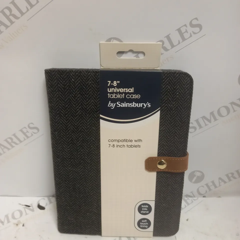 20 (5 CASES PER BOX) JS TWEED TABLET CASES IN BLACK FOR 7/8" TABLETS