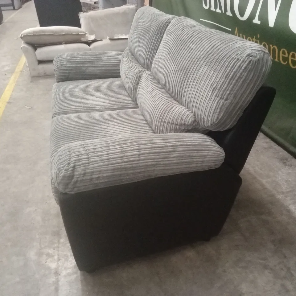 SIENNA FABRIC/FAUX LEATHER HIGH BACK SOFA BED RRP £1149