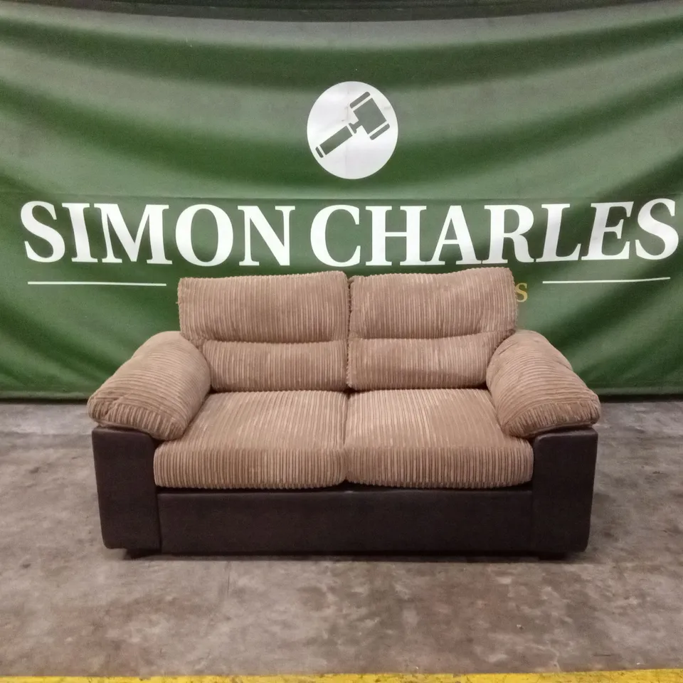 ARMSTRONG 2 SEATER SOFA - BROWN RRP £549