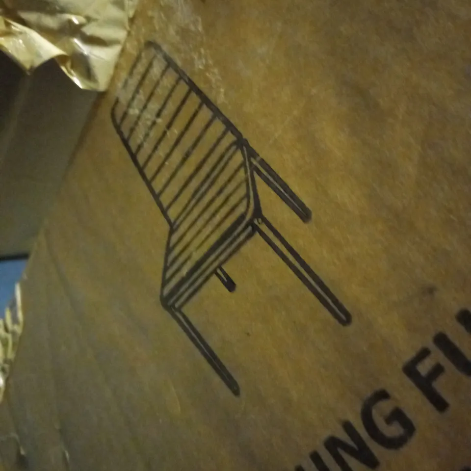 BLACK LEATHER DINNING CHAIR  - COLLECTION ONLY 