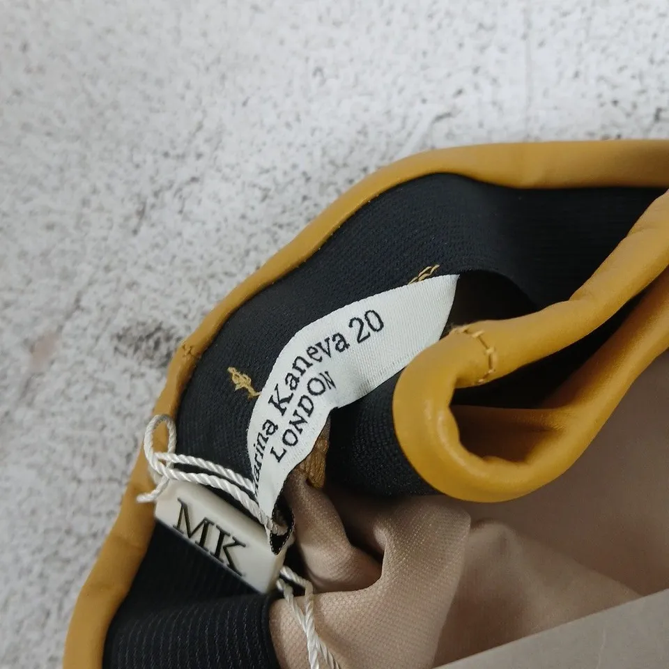 MARINA KANEVA LONDON MUSTARD-YELLOW WOMEN'S GARMENT UK 20