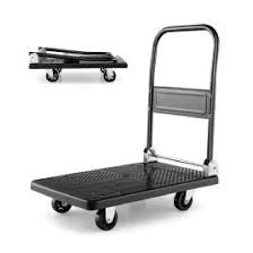 BOXED FOLDING PUSH CART DOLLY, MOVING PLATFORM HAND TRUCK 