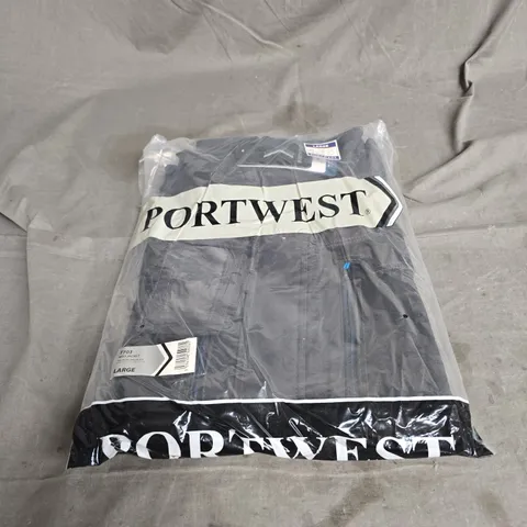 PORTWEST WX3 JACKET IN METAL GREY SIZE L