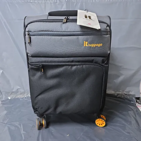 IT LUGGAGE DUO-TONE PEWTER + BLACK CABIN SUITCASE