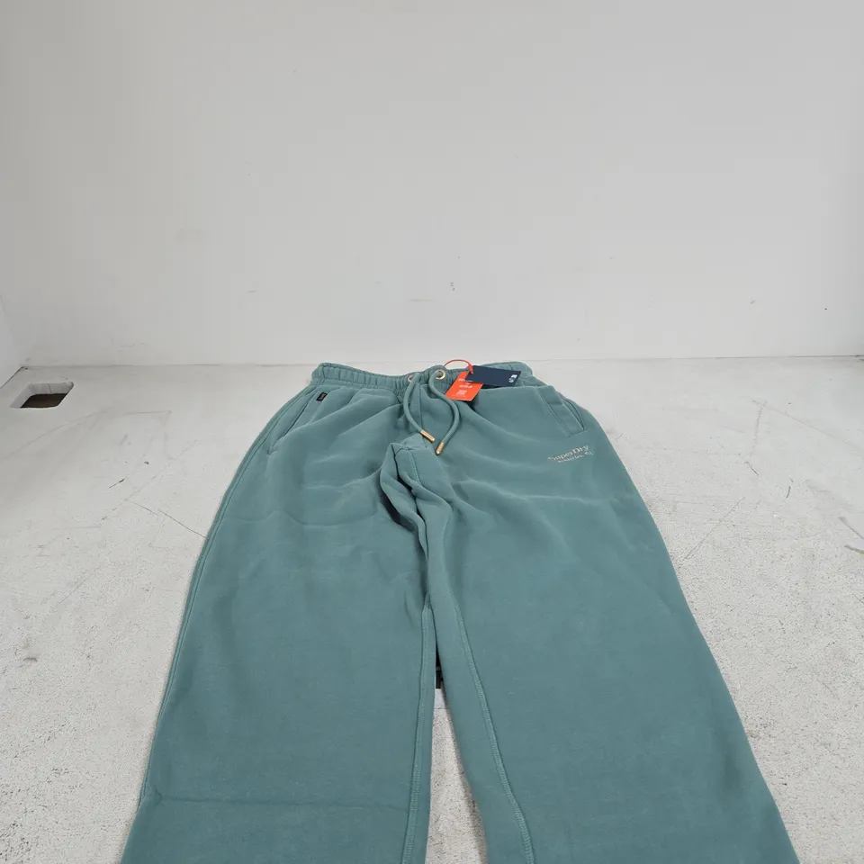 SUPERDRY OIL BLUE JOGGERS TAGGED UK 10