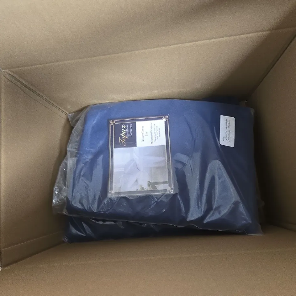 TOPAZ LUXE HOME COLLECTION DUVET COVER SET – KING (2 PILLOWCASES), BOX OF APPROXIMATELY 4