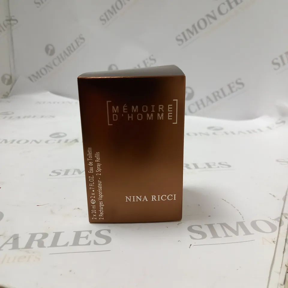 NINA RICCI MEMOIRE D'HOMME EAU DE TOILETTE X 11