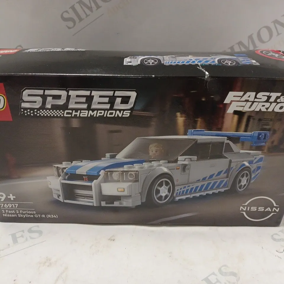 BOXED LEGO SPEED CHAMPIONS 2 FAST 2 FURIOUS NISSAN SKYLINE 76917 RRP £20.5