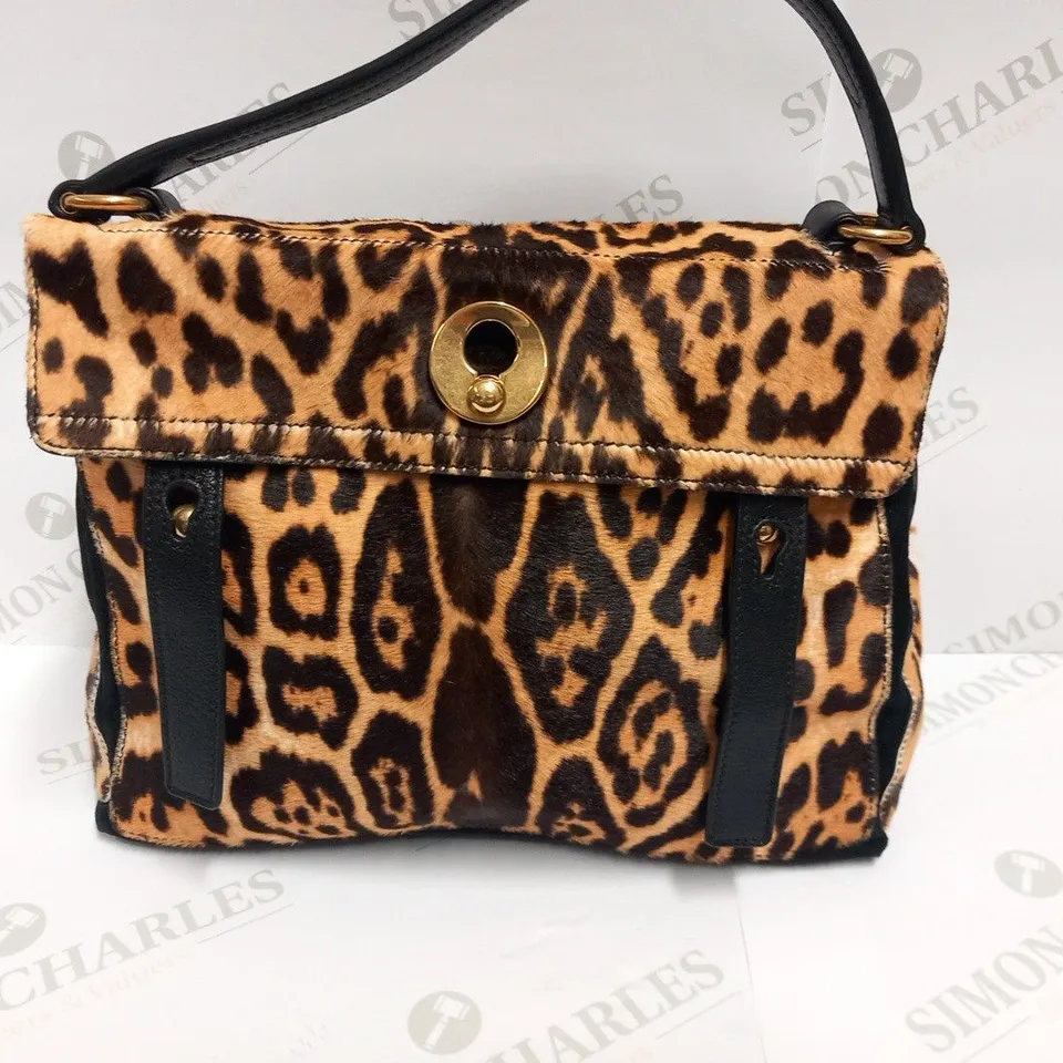 YVES SAINT LAURENT BORSA MUSE TWO BIG LEOPARD HANDBAG
