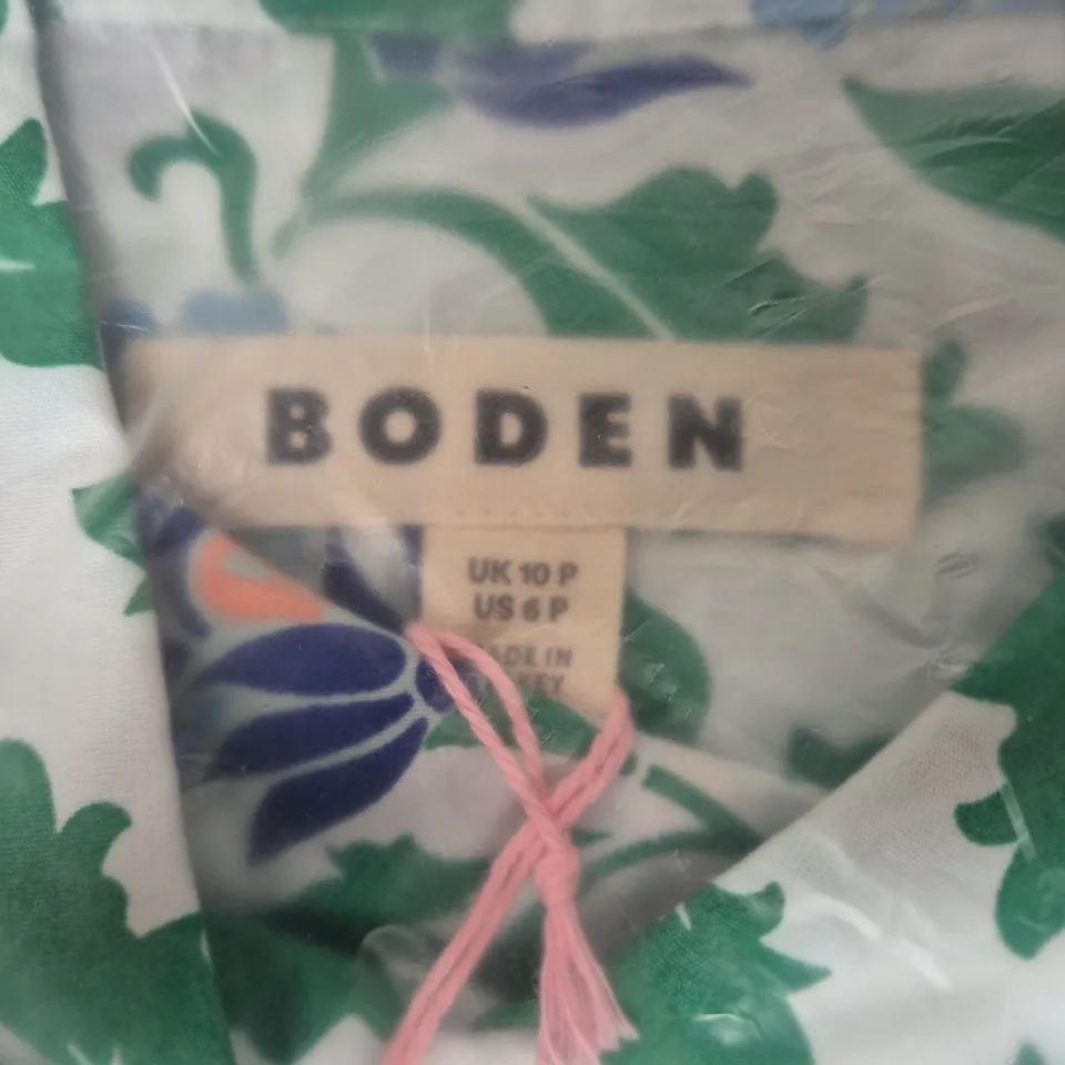 BODEN FLORAL SHIRT - WOMEN'S, UK 10P (US 6P)