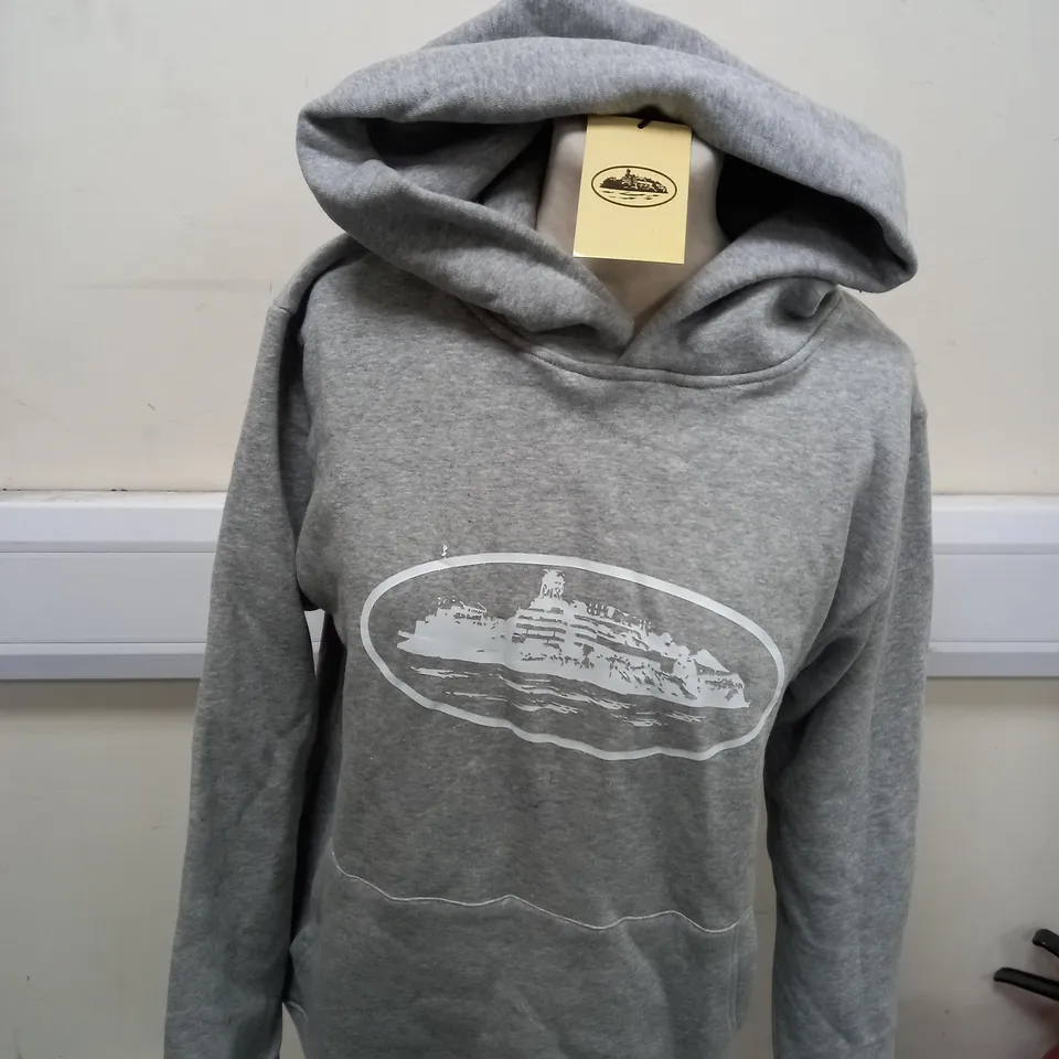 CORTEIZ LIGHT GREY HOODIE SIZE M 