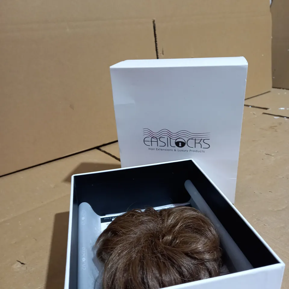 EASILOCKS HD FIBRE ELASTICATED SCRUNCHIE - BROWN COCOA