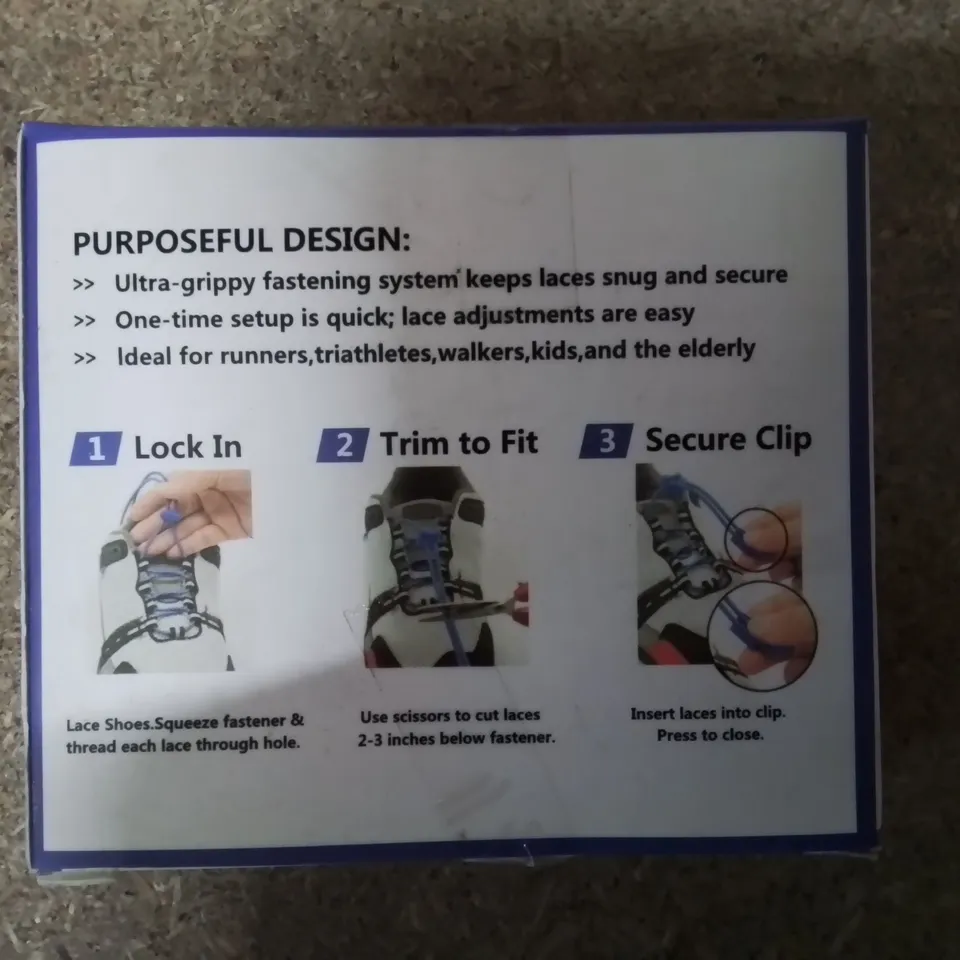 A BOX OF OVER 100 SHOE LACE FASTENERS 