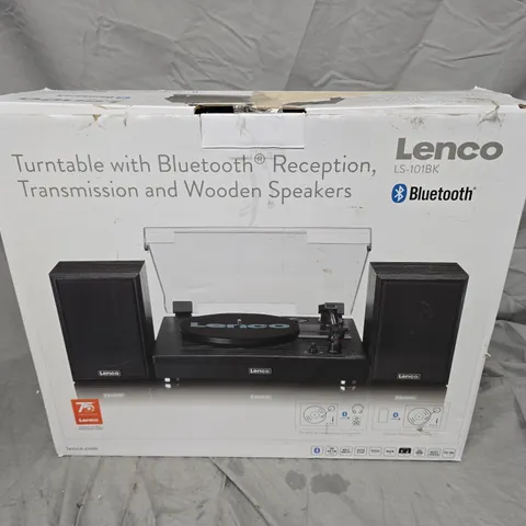 LENCO LS-101BK TURNTABLE WITH BLUETOOTH – BOXED