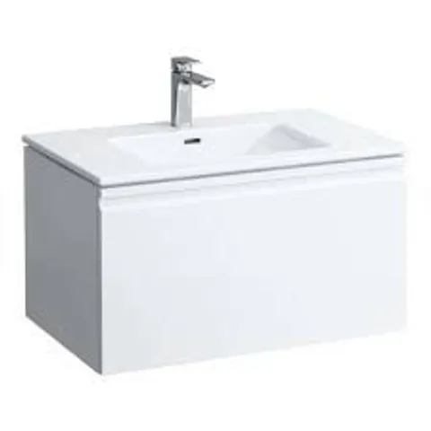 BRAND NEW BOXED PRO S VANITY UNIT & BASIN 800X500X460M 1 DRAWER MATT WHITE