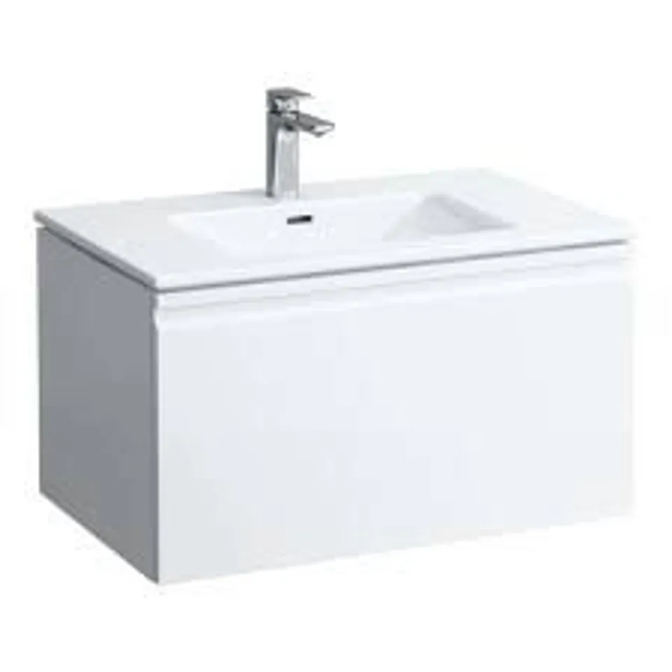 BRAND NEW BOXED PRO S VANITY UNIT & BASIN 800X500X460M 1 DRAWER MATT WHITE