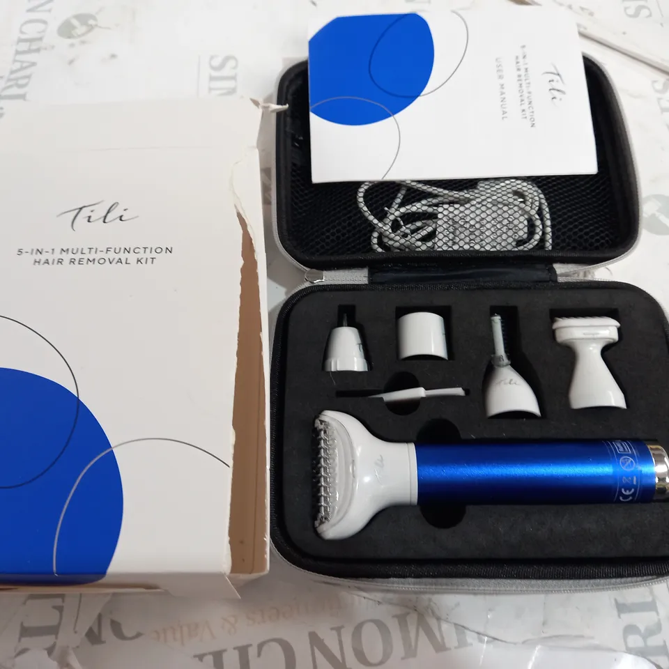TILI 5-IN-1 MULTI-FUNCTION HAIR REMOVAL KIT - NAVY BLUE