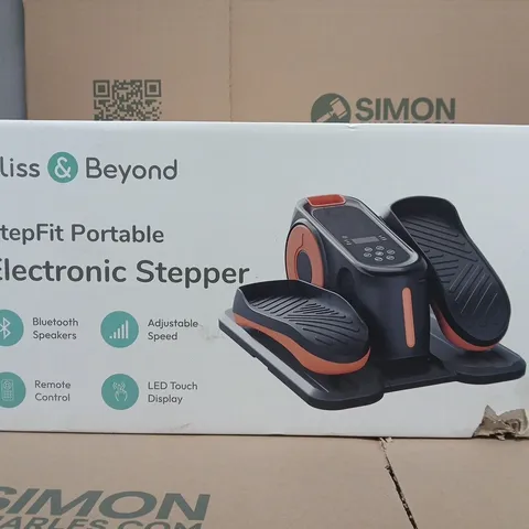 BOXED BLISS & BEYOND STEPFIT PORTABLE ELECTRONIC STEPPER