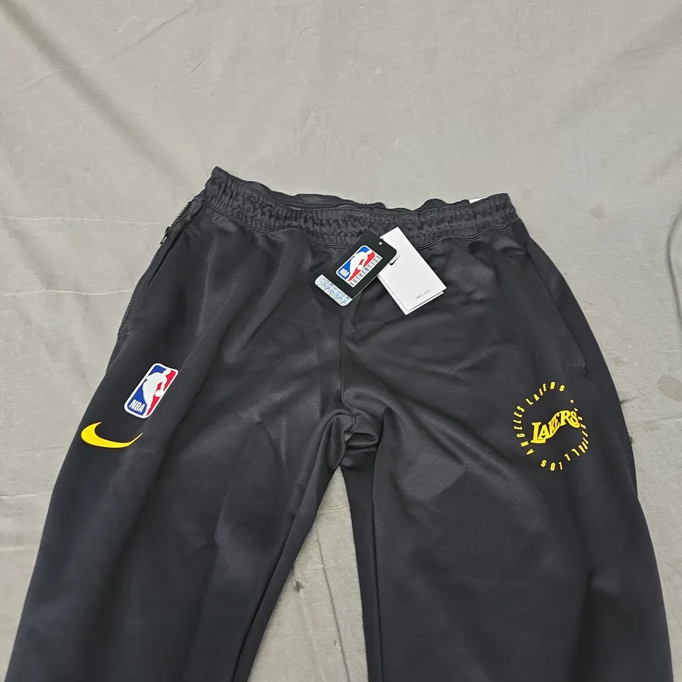 NIKE NBA LOS ANGELES LAKERS MEN'S JOGGERS – BLACK, SIZE L