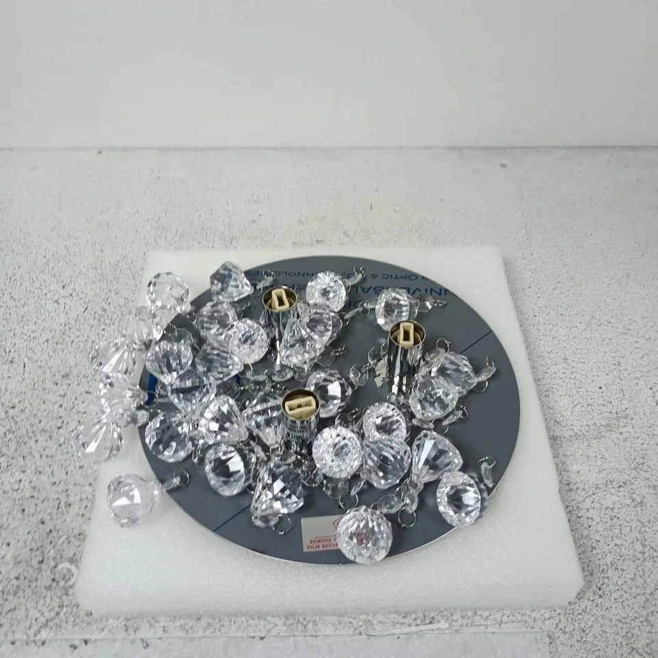 MAYA DIAMOND FLUSH CEILING LIGHT FITTING RRP £34.99