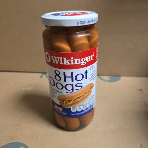 6 WIKINGER HOT DOG JARS (8 PER JAR)