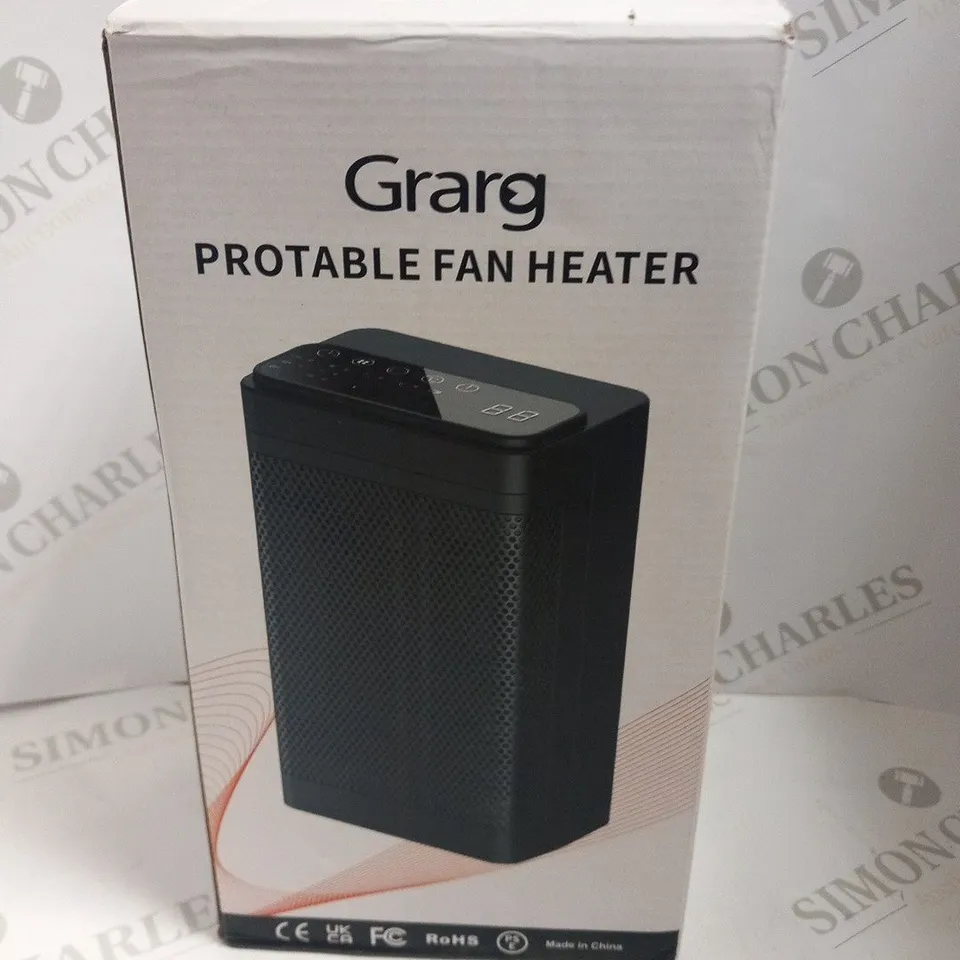 BOXED GRARG PORTABLE FAN HEATER
