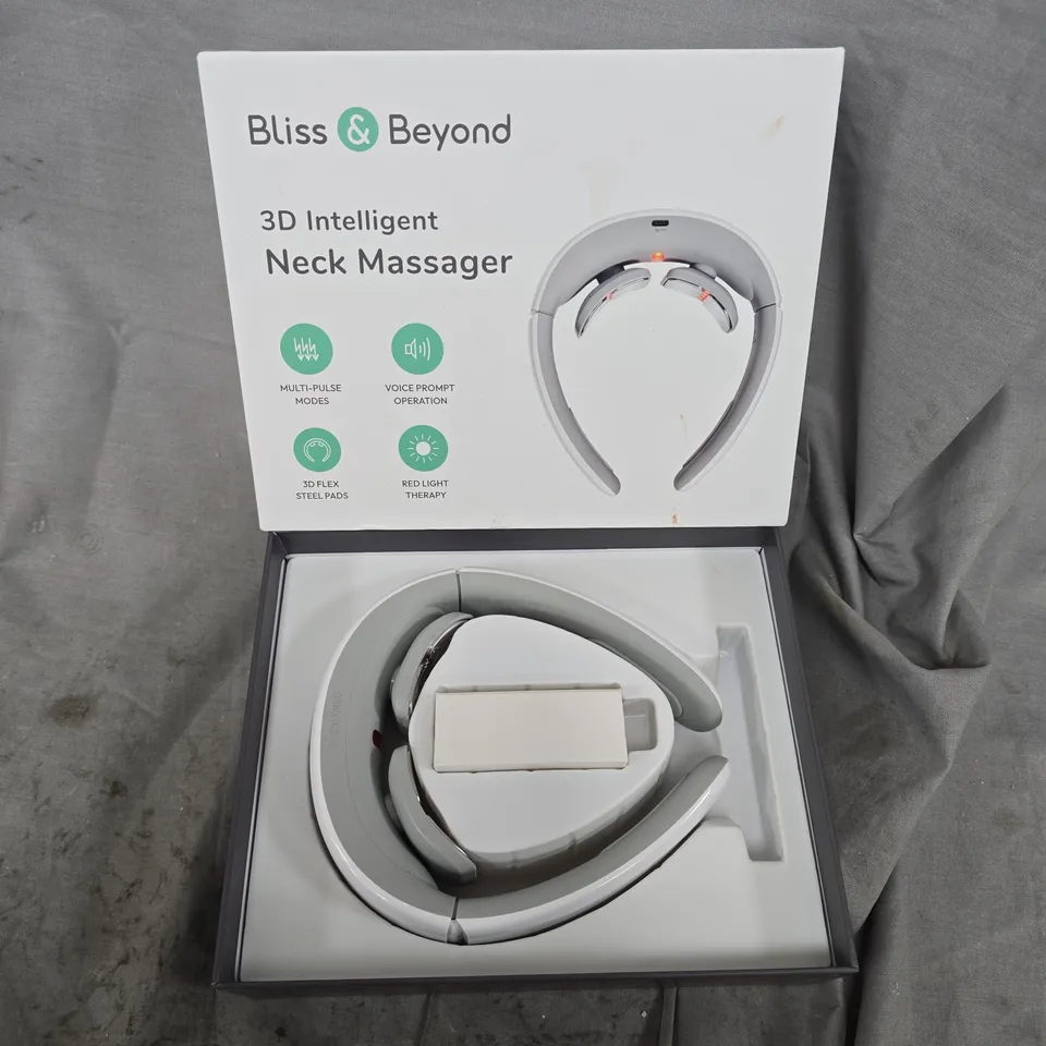 BOXED BLISS & BEYOND 3D INTELLIGENT NECK MASSAGER