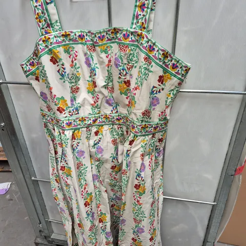 BODEN SQUARE NECK OCCASION DRESS – UK 20R, FLORAL PRINT