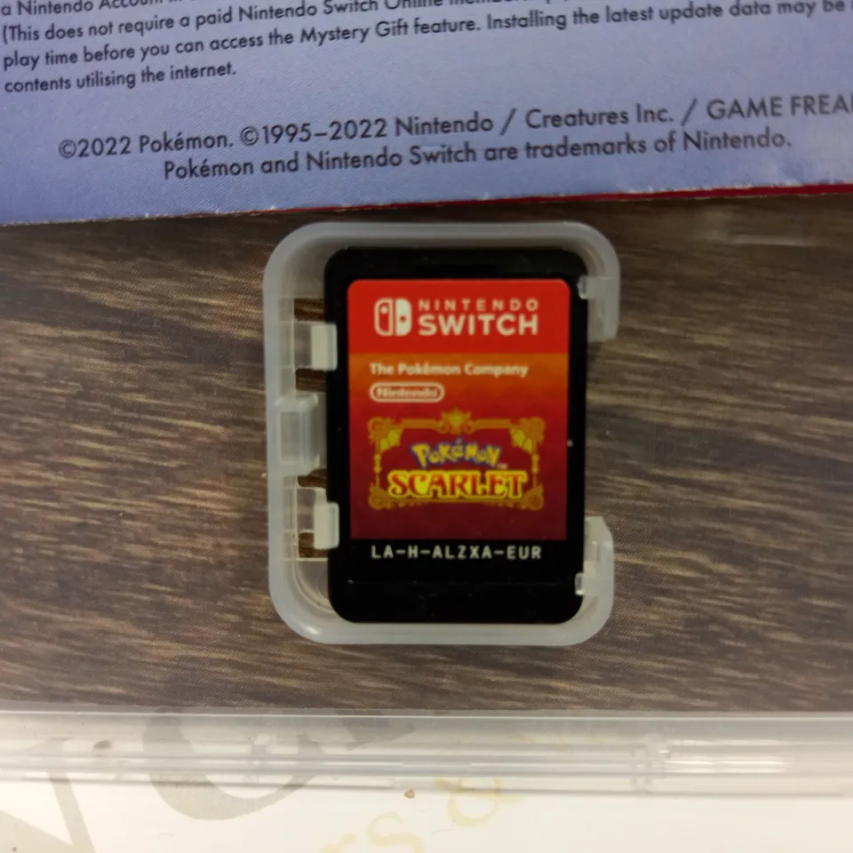 NINTENDO SWITCH POKEMON SCARLET GAME
