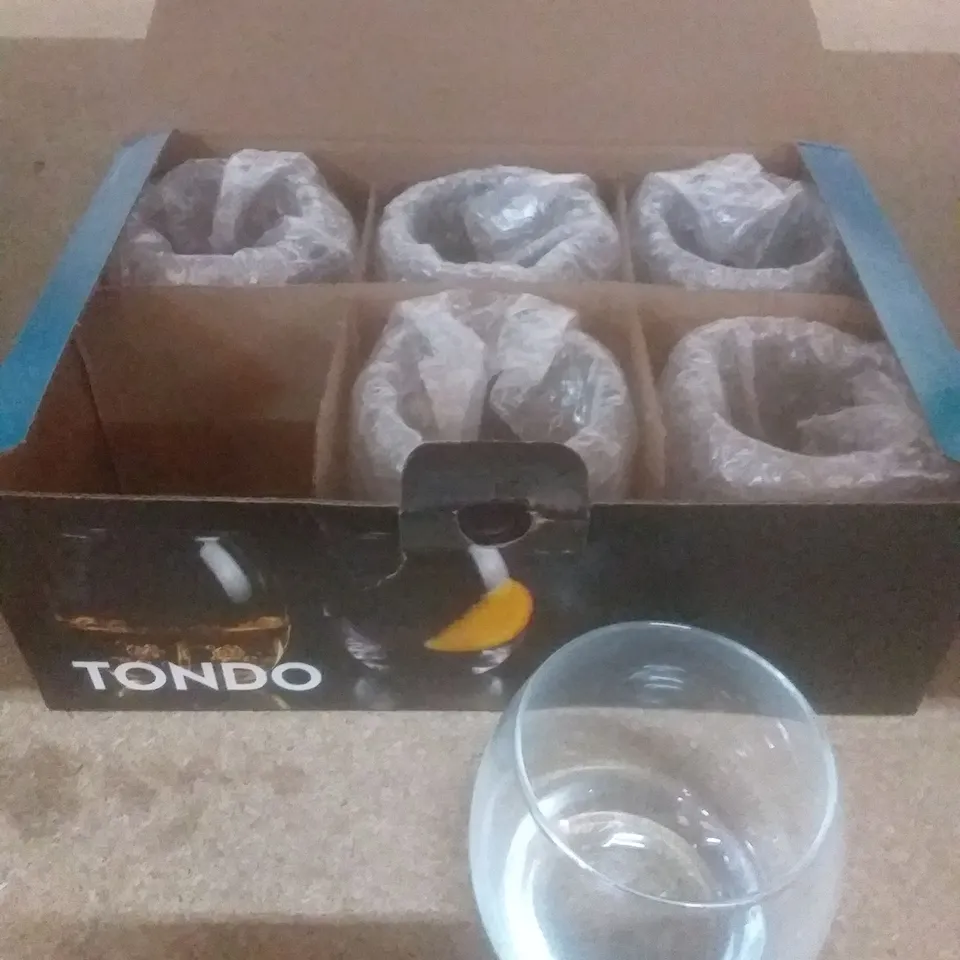 BOXED TONDO GLASSES X6 AT-EMP364