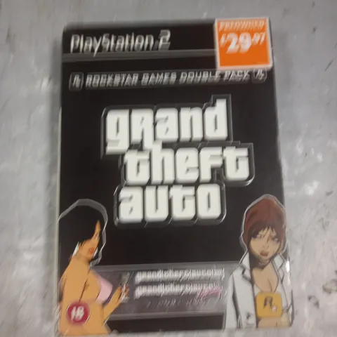 SONY PLAYSTATION 2 GRAND THEFT AUTO DOUBLE PACK