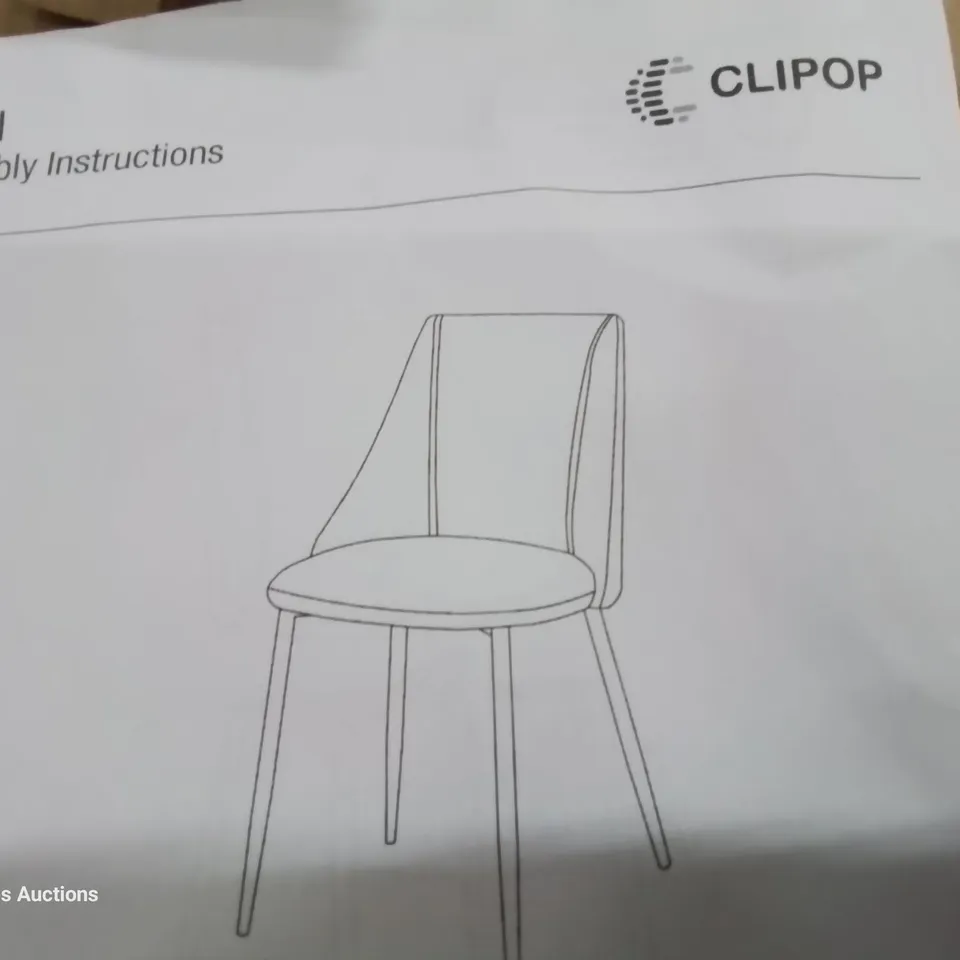 BOXED PAIR OF FINN GREY VELVET DINING CHAIRS 