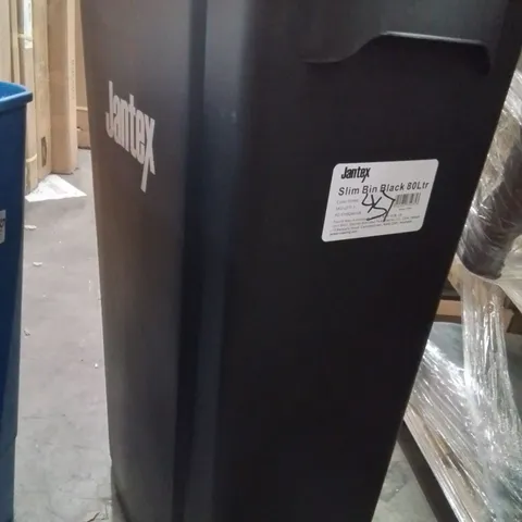 SLIM JANTEX BLACK BIN 80L NO TOP