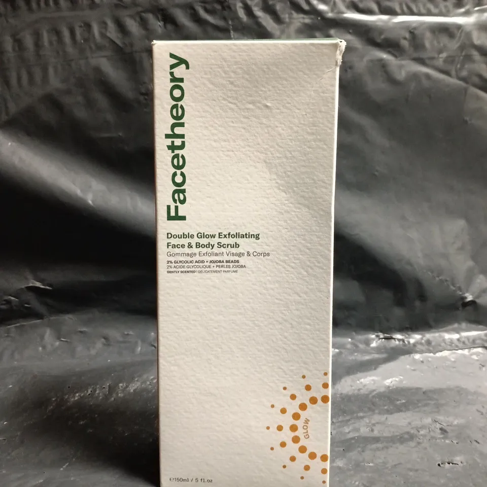 FACETHEORY DOUBLE GLOW EXFOLIATING FACE & BODY SCRUB (150ML)