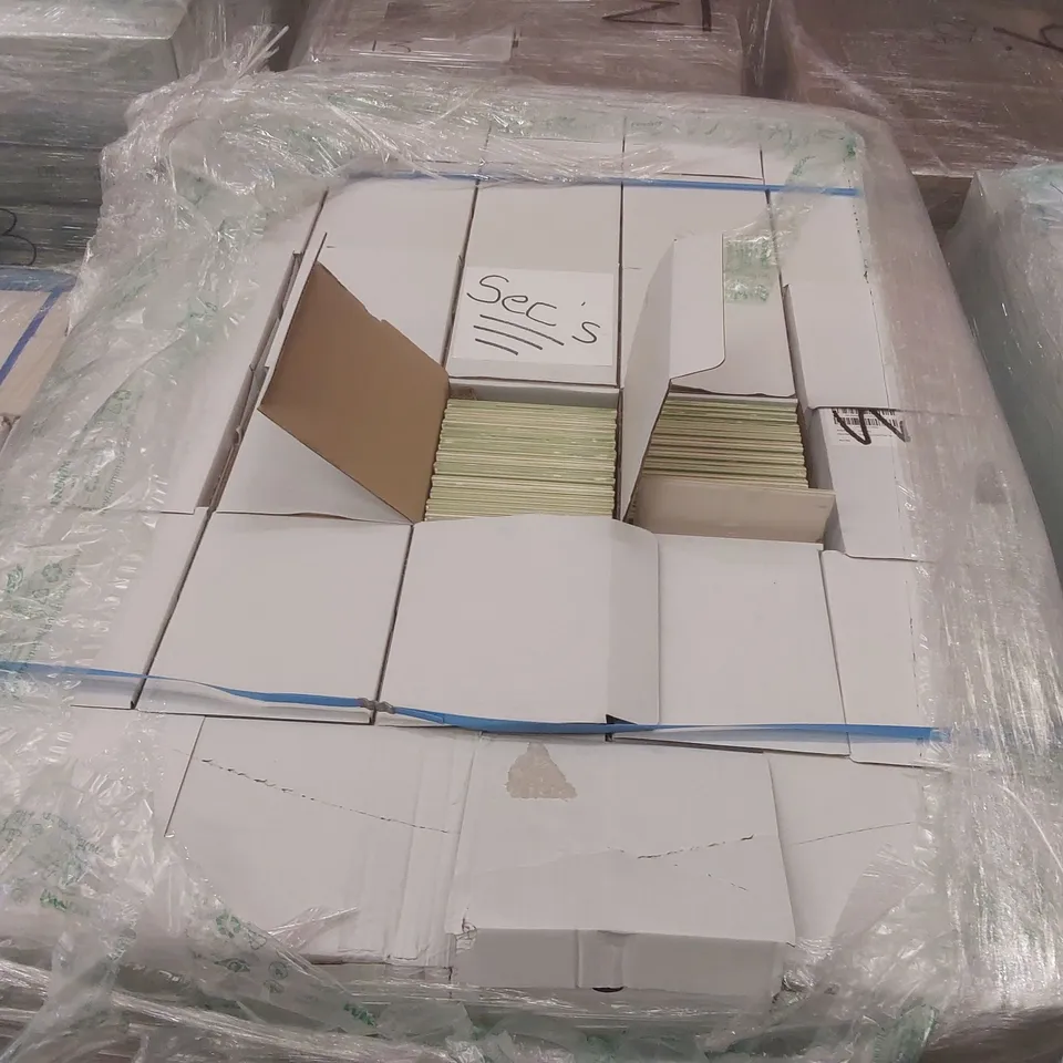 PALLET CONTAINING APPROXIMATELY  3795x BRAND NEW GLOSS TILES - ASSORTED COLOURS