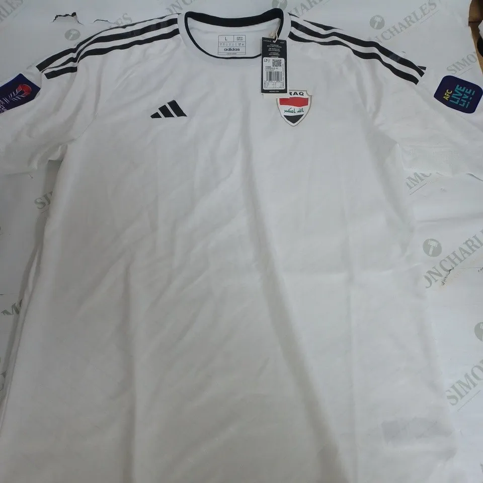ADIDAS IRAQ FOOTBALL TEAM SHIRT - LARGE