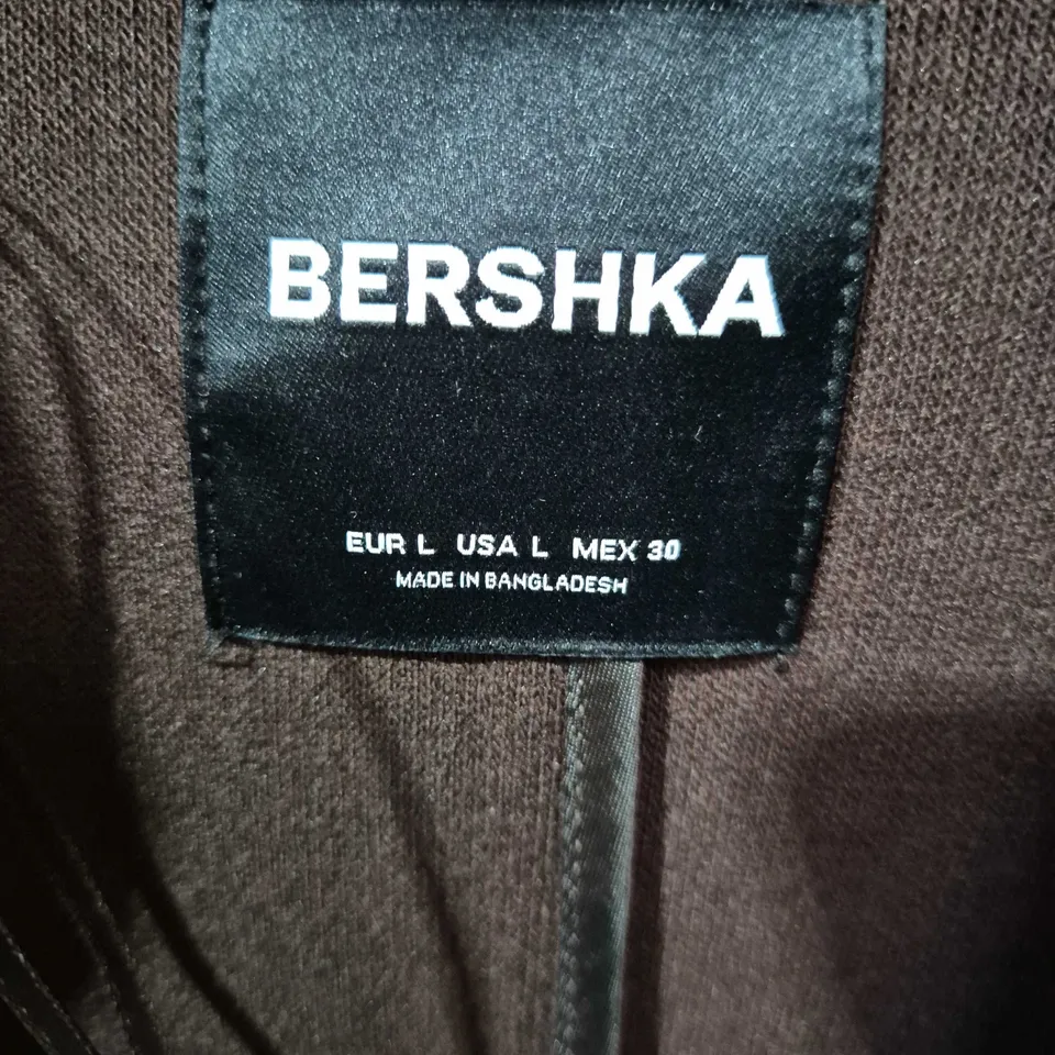 BERSHKA BROWN COAT, EU L / US L / MEX 30