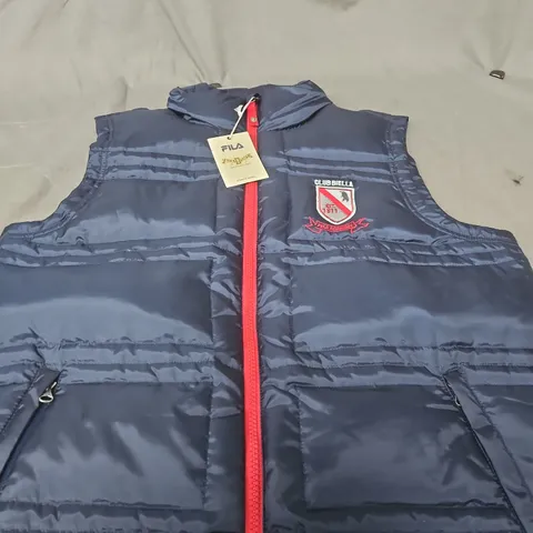 FILA INSULATED VEST NAVY – CLUB BIELLA CREST, AUTHENTIC APPAREL (L)