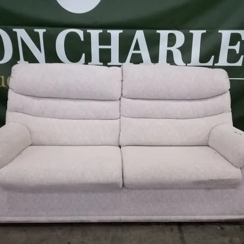 DESIGNER G PLAN MALVERN D 3 SEATER (2 CUSHION) SOFA - RUSH CREAM FABRIC