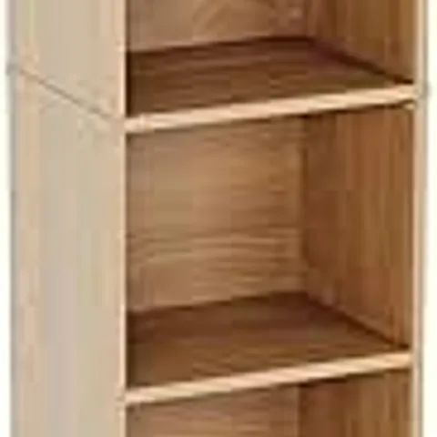 BOXED VIDA OXFORD 5 TIER CUBE BOOKCASE - OAK (1 BOX)