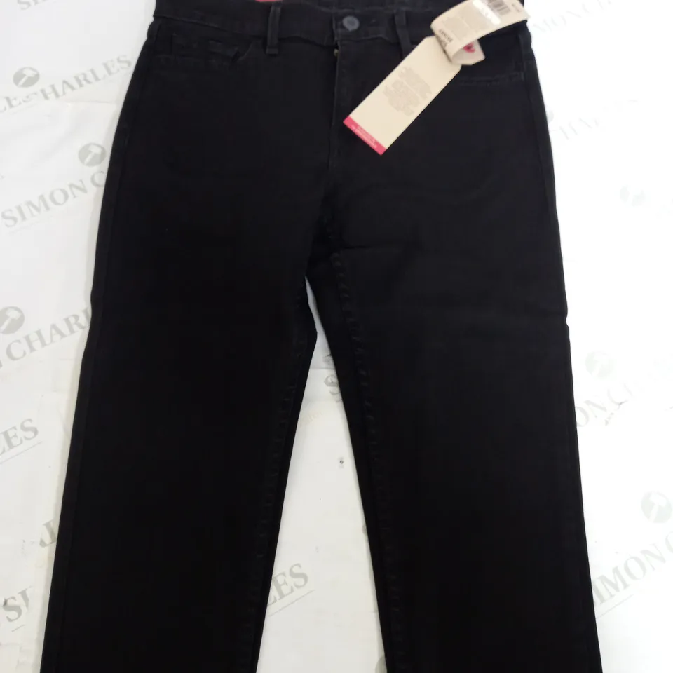 LEVI'S SUPER SKINNY 710 BLACK TROUSERS - 29W 34L