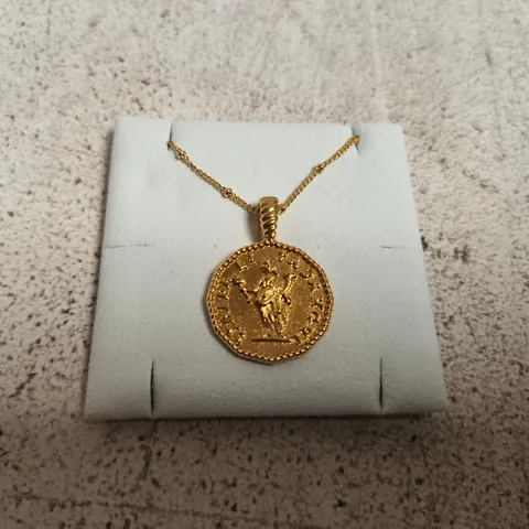 D.LOUISE ATHENA COIN NECKLACE