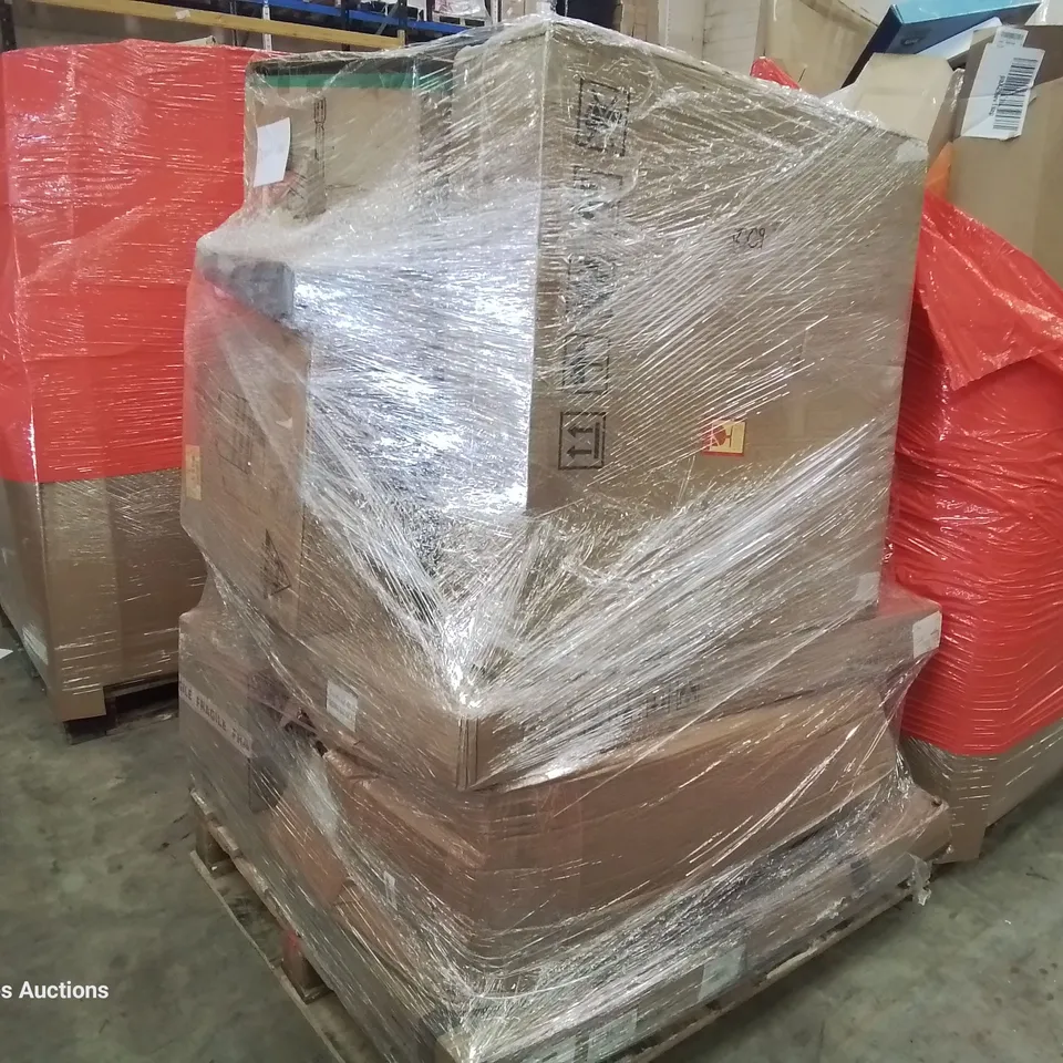 PALLET OF ASSORTED ITEMS INCLUDING: OFFICE CHAIRS, STORAGE CABINETS