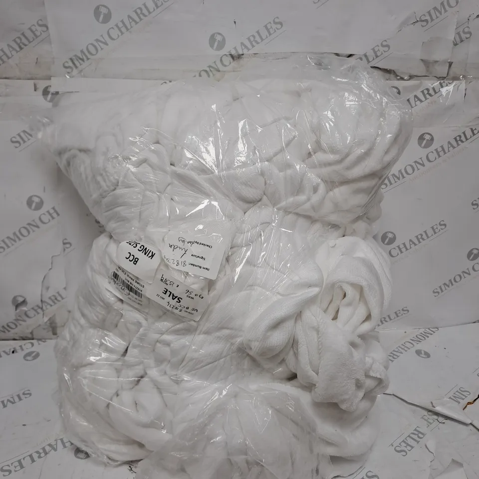COZEE HOME LEAF TUFTED VELVETSOFT 4 PIECE DUVET SET