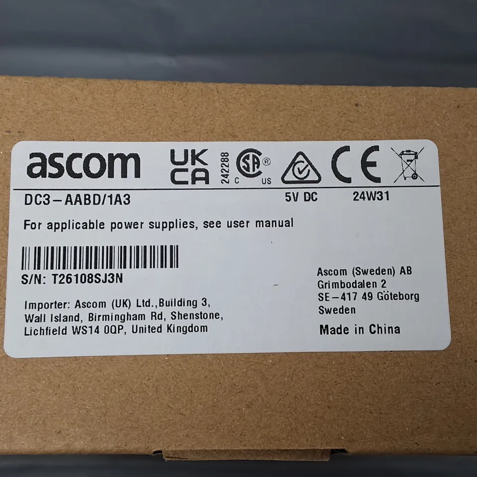 LOT OF 9 BOXED ASCOM DC3-AABD1A3 DOCKS