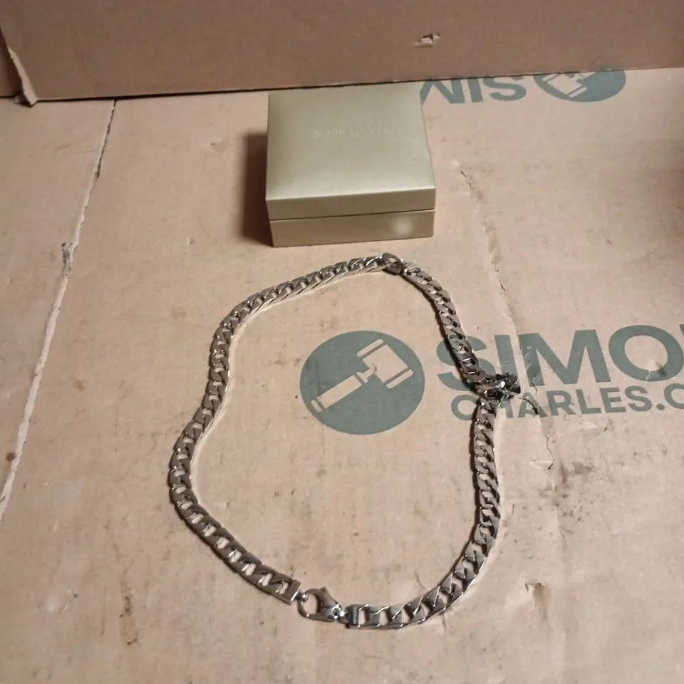 WARREN JAMES CHUNKY SILVER NECKLACE BOXED
